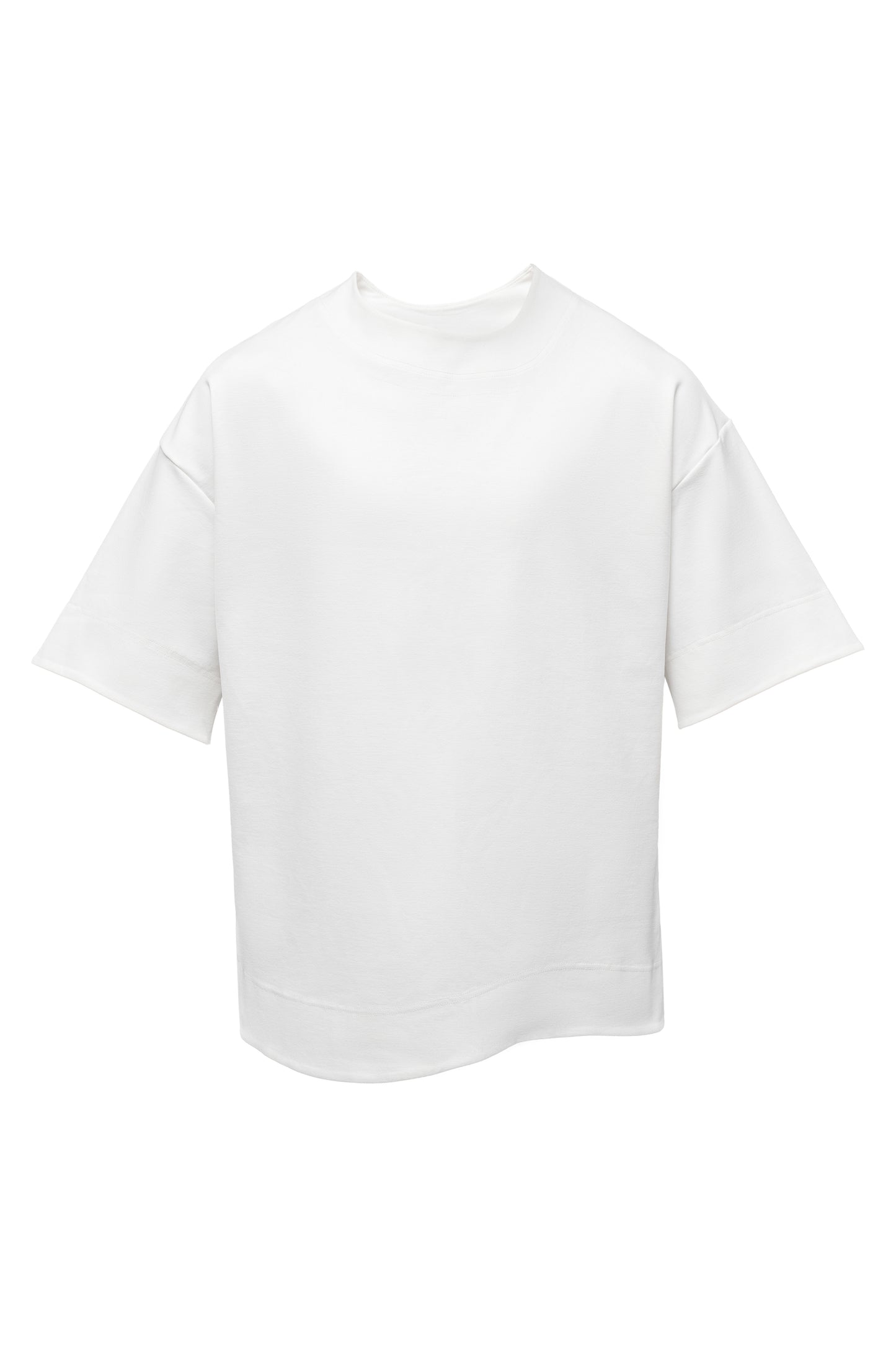 Non Iron Asymmetrical T-shirt [white]