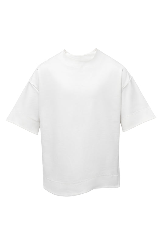 Non Iron Asymmetrical T-shirt [white]