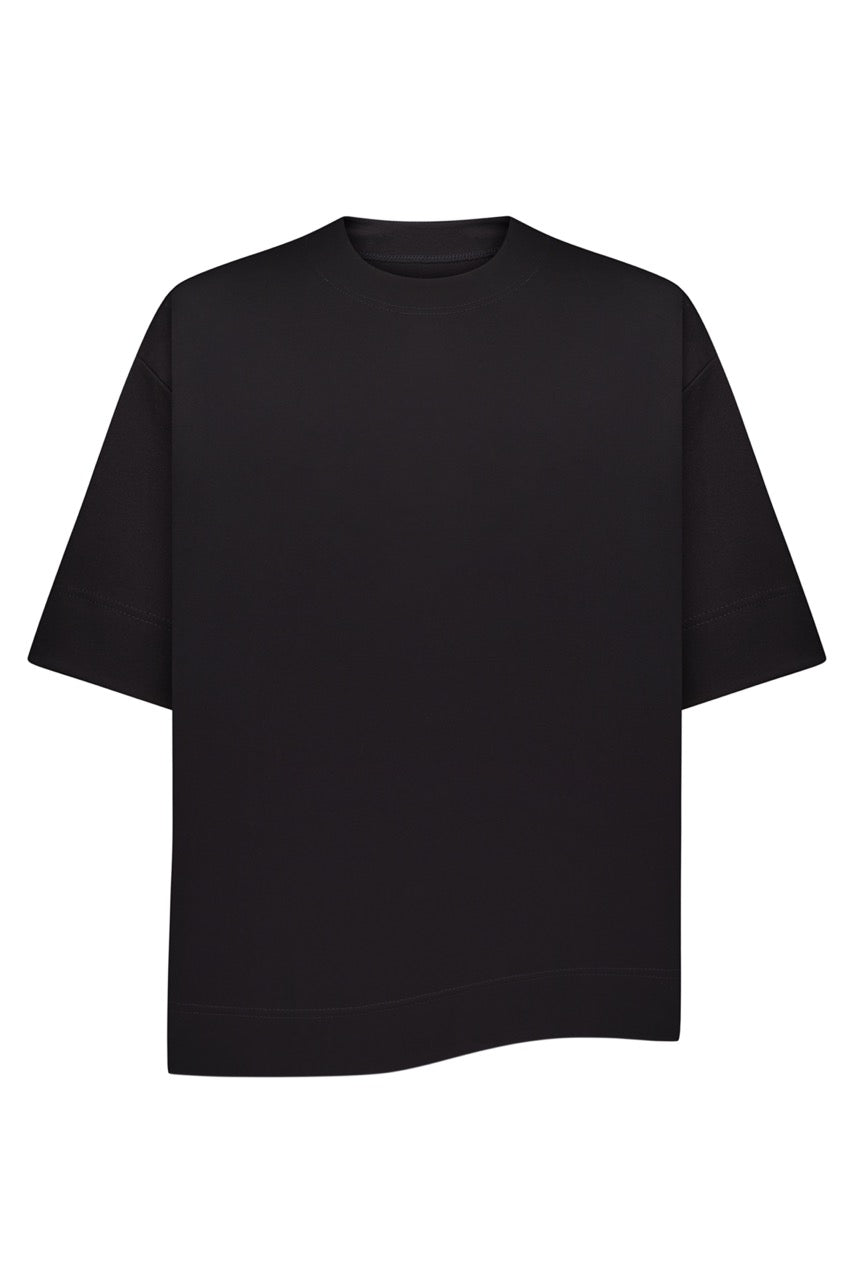 Non Iron Asymmetrical T-shirt [white]